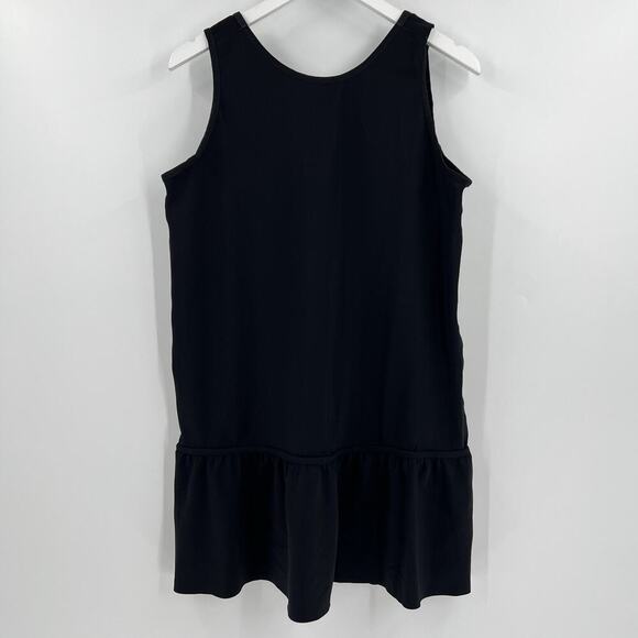 Lululemon Lulu Black White Striped Sleeveless Both Ways Reversible Dress Size 12 - Picture 4 of 10